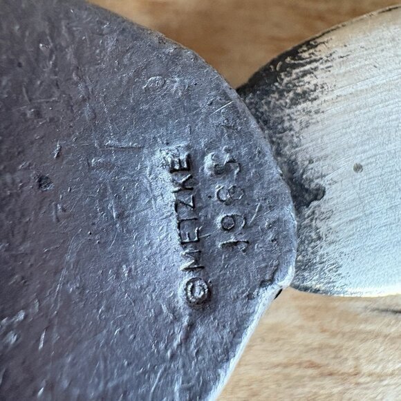 Metzke Pewter Vintage 1985 Letter Opener Floral Dogwood Flower - Picture 3 of 4